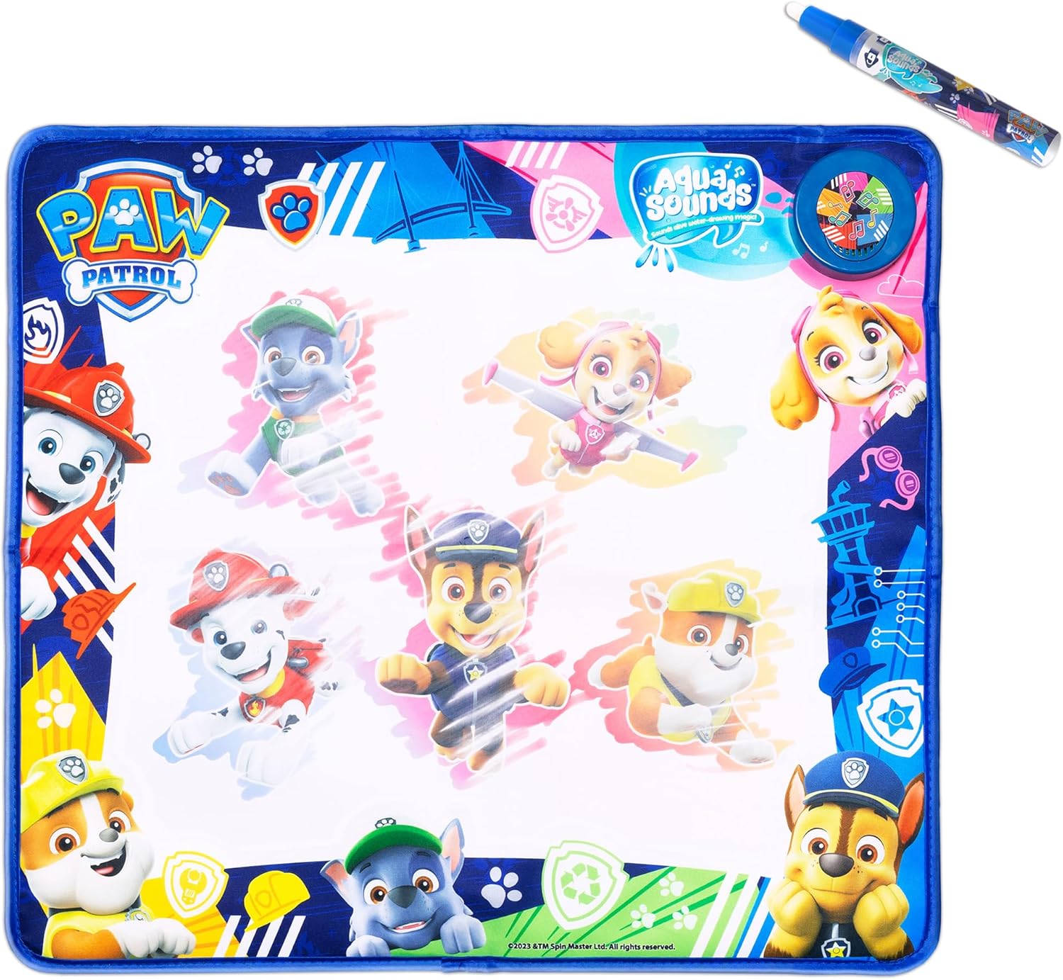Aqua Sounds Magic Mat: Paw Patrol - Water Drawing, Character & Scene Reveal, Makes Sounds While You Scribble, Chunky Water Pen, Toddlers Kids Ages 2+ - Image 3
