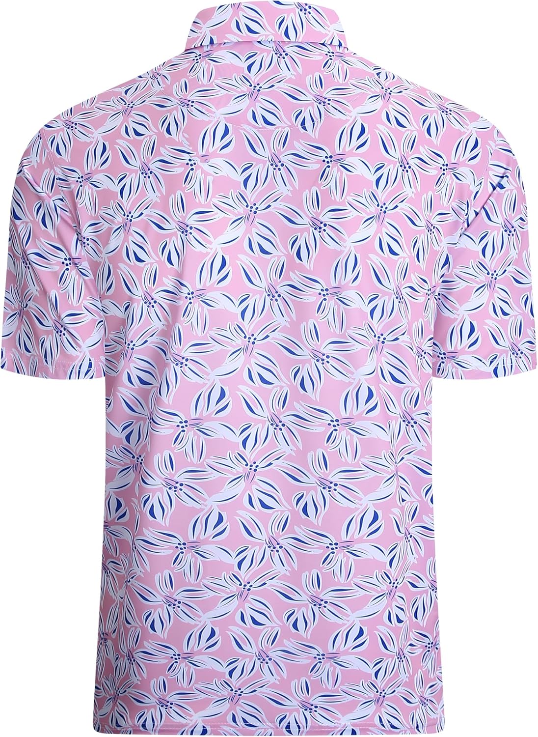 Alex Vando Mens Hawaiian Golf Shirt Moisture Wicking Digital Print Golf Shirts for Men - Image 3