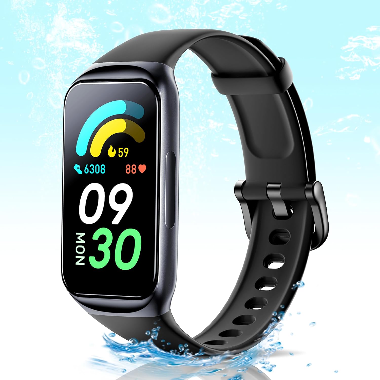 ENGERWALL Fitness Tracker Smart Watch for Women Men, 24/7 Heart Rate Sleep Monitor, Step Counter Step Tracker Watches with Android iOS, IP68 Waterproof Activity Tracker - Image 2