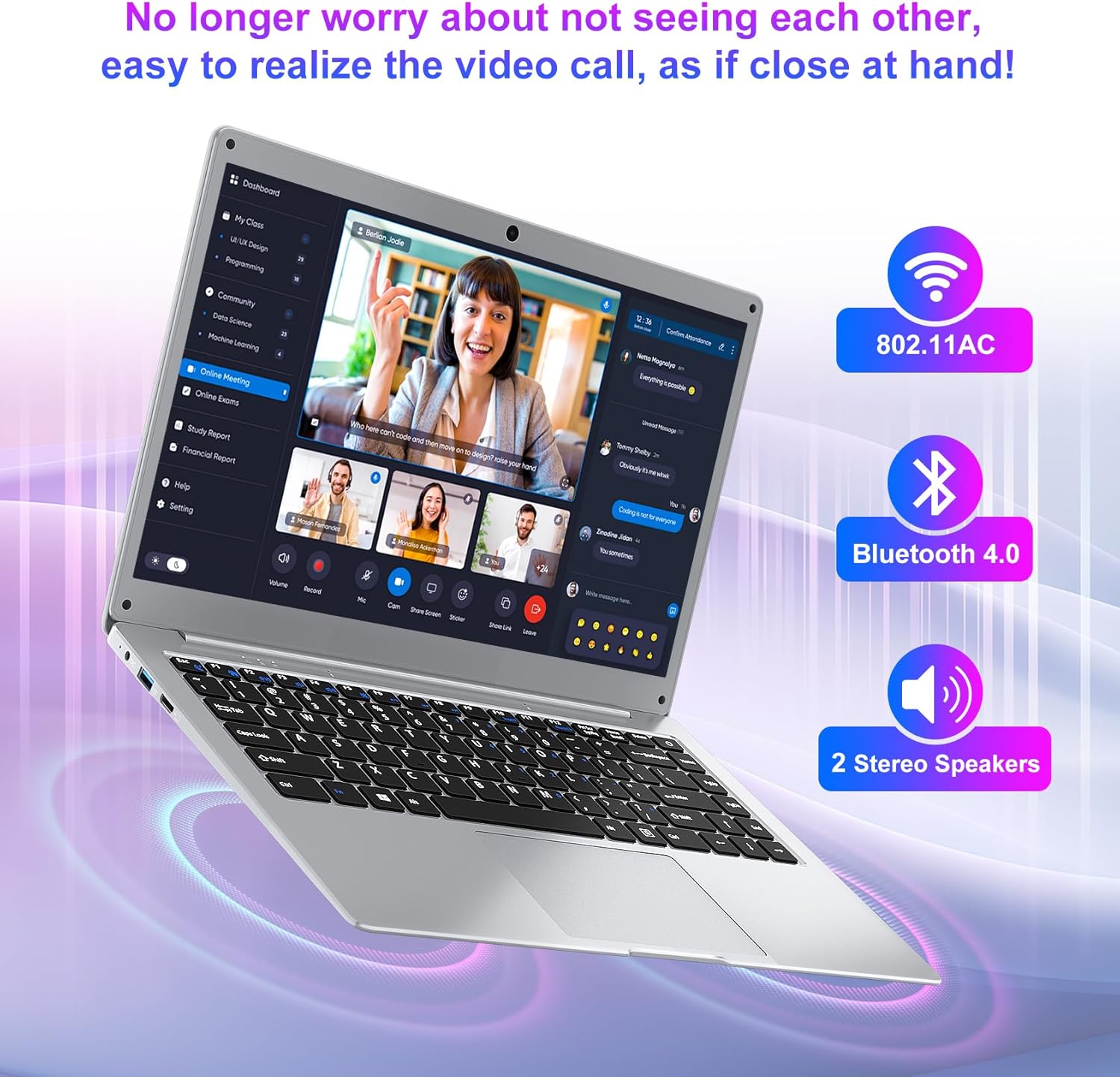 jumper Laptop Computer, One Year 365, 14 Inch FHD Display, 12GB RAM 512GB SSD, Celeron N4000 CPU, 2.4/5G WiFi, BT4.0, 2 Speakers - Image 6