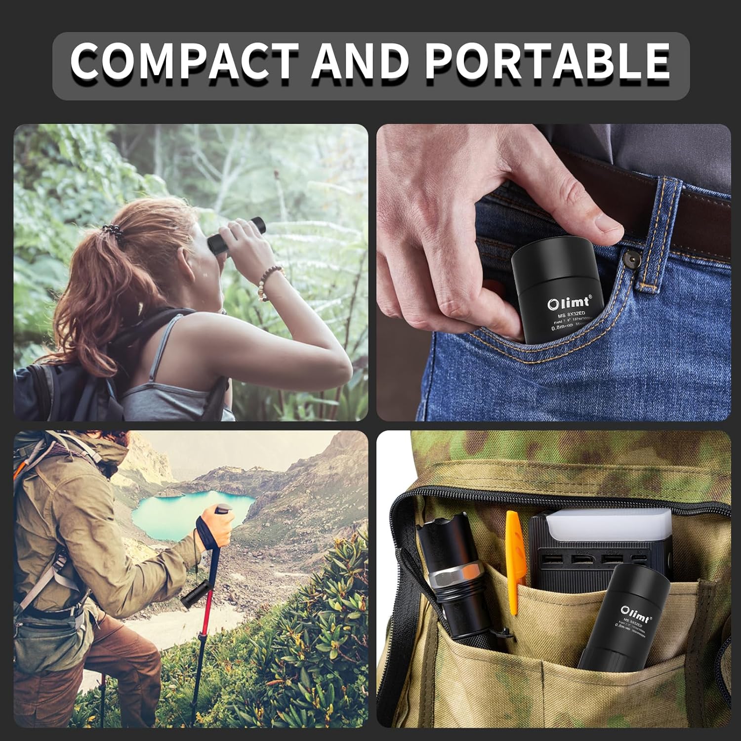 8x32 Monocular Telescope Mini Pocket Monocular Compact Monoculars for Adults - Image 7