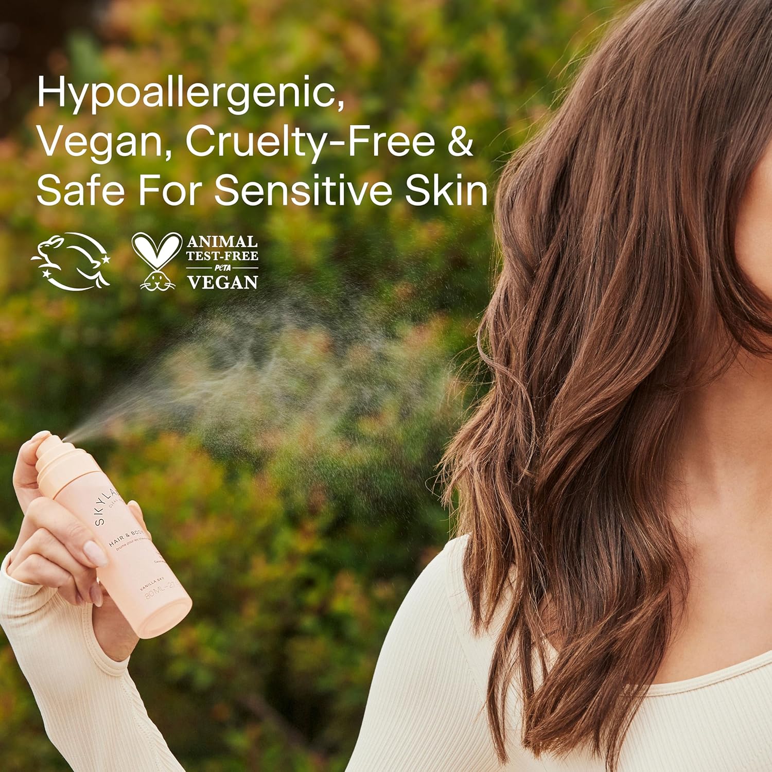Skylar Vanilla Sky Hair & Body Mist | Hypoallergenic & Clean Fragrance | Vegan, Cruelty Free, and Safe For Sensitive Skin | 80 ML, 2.7 Fl Oz - Image 10