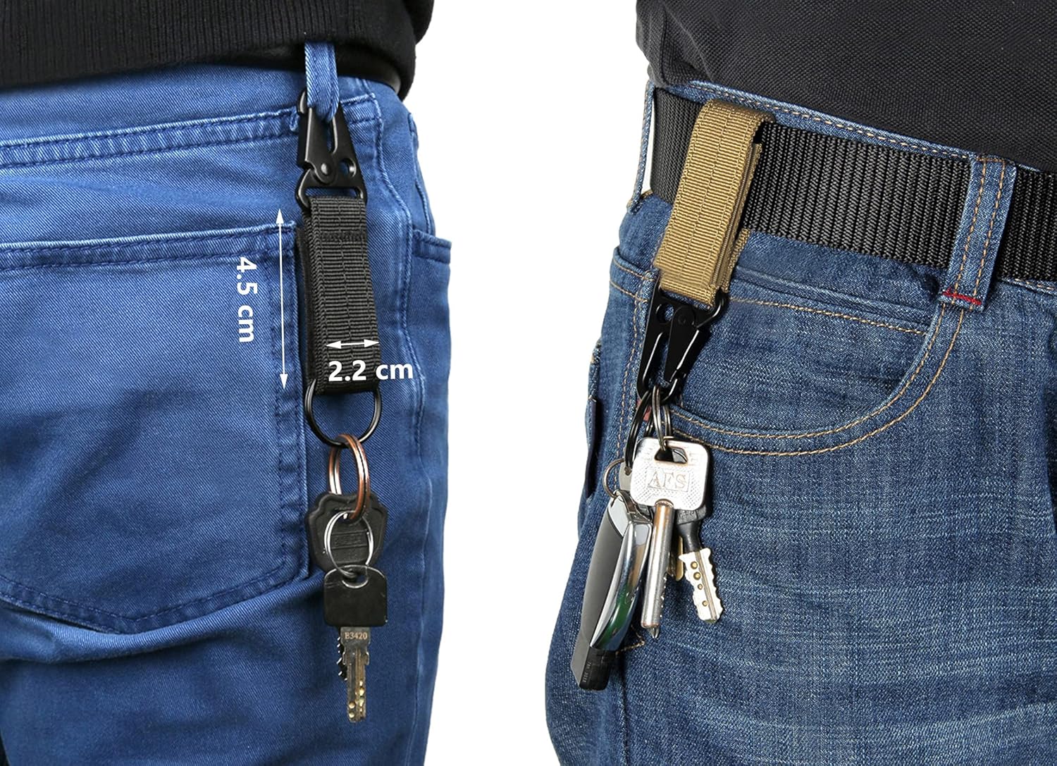 3-Pack Tactical Belt,Military Style Belt, Riggers Belts for Men, Heavy-Duty Quick-Release Aluminum Alloy Buckle with Extra MOLLE Hook - Image 7