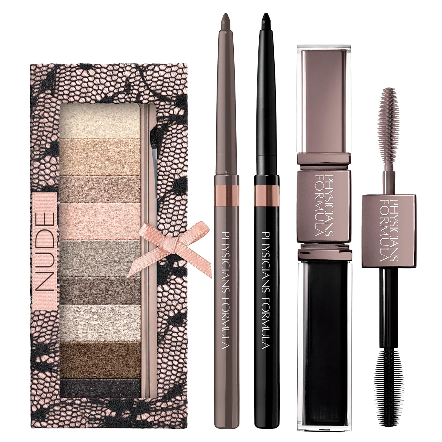 Physicians Formula Shimmer Strips Custom Eye Enhancing Kit with Eyeshadow, Eyeliner & Mascara, Nude - Image 2