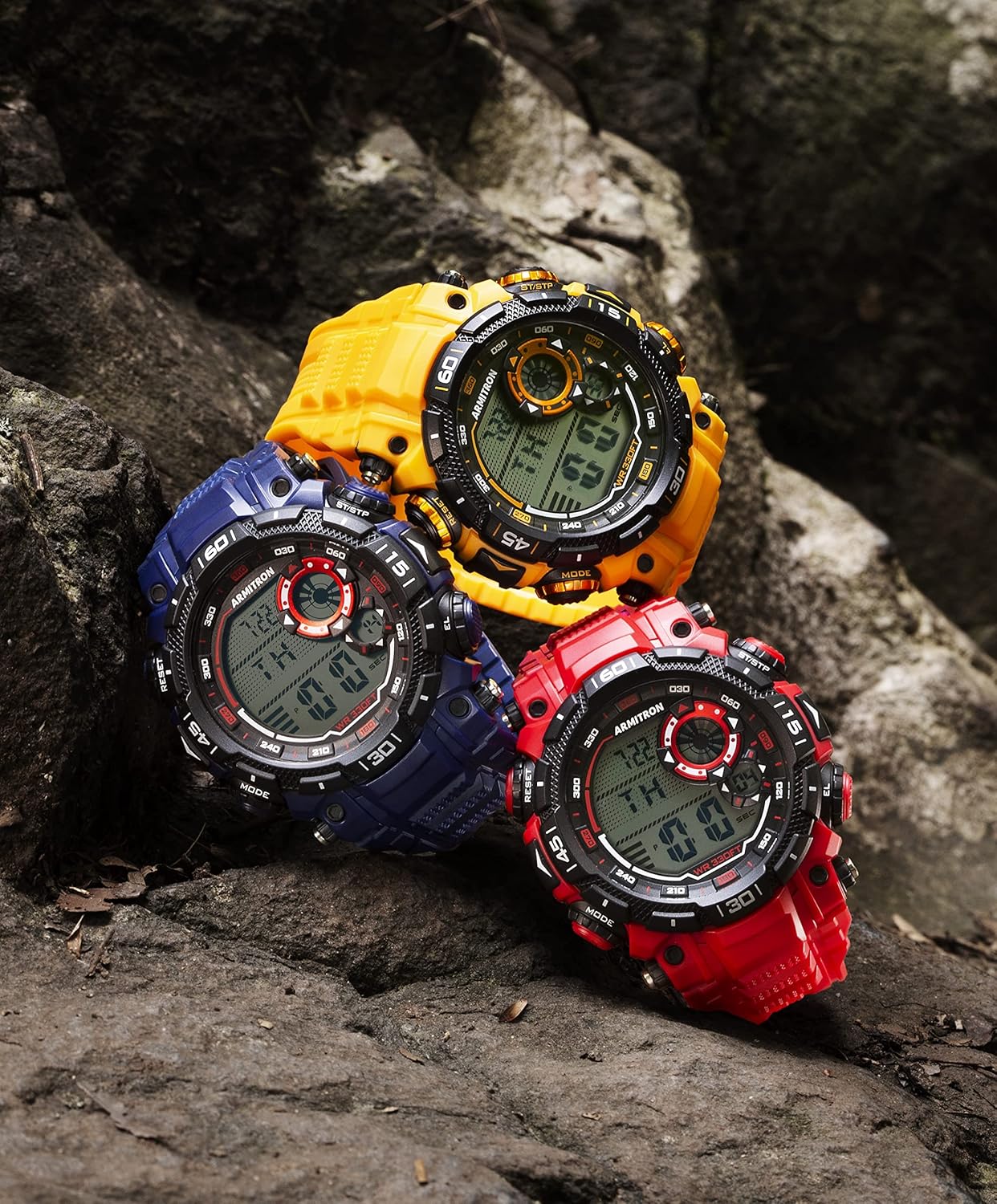 Armitron Sport Men's Digital Chronograph Resin Strap Watch, 40/8397 - Image 4