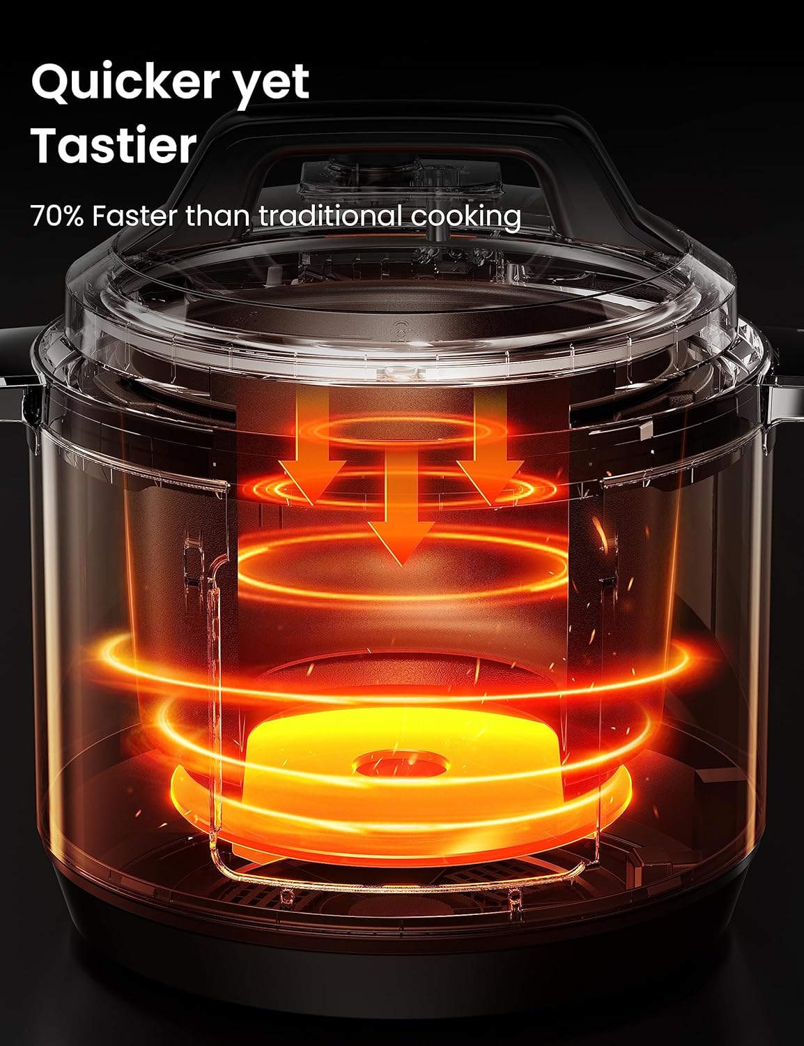 COMFEE’ 16 in 1 Electric Pressure Cooker Instant Multi Cooker Olla de Presion Non-Stick Pot Yogurt Maker Rice Cooker Slow Cooker Sauté Steamer 8 Quarts Stainless Steel - Image 9