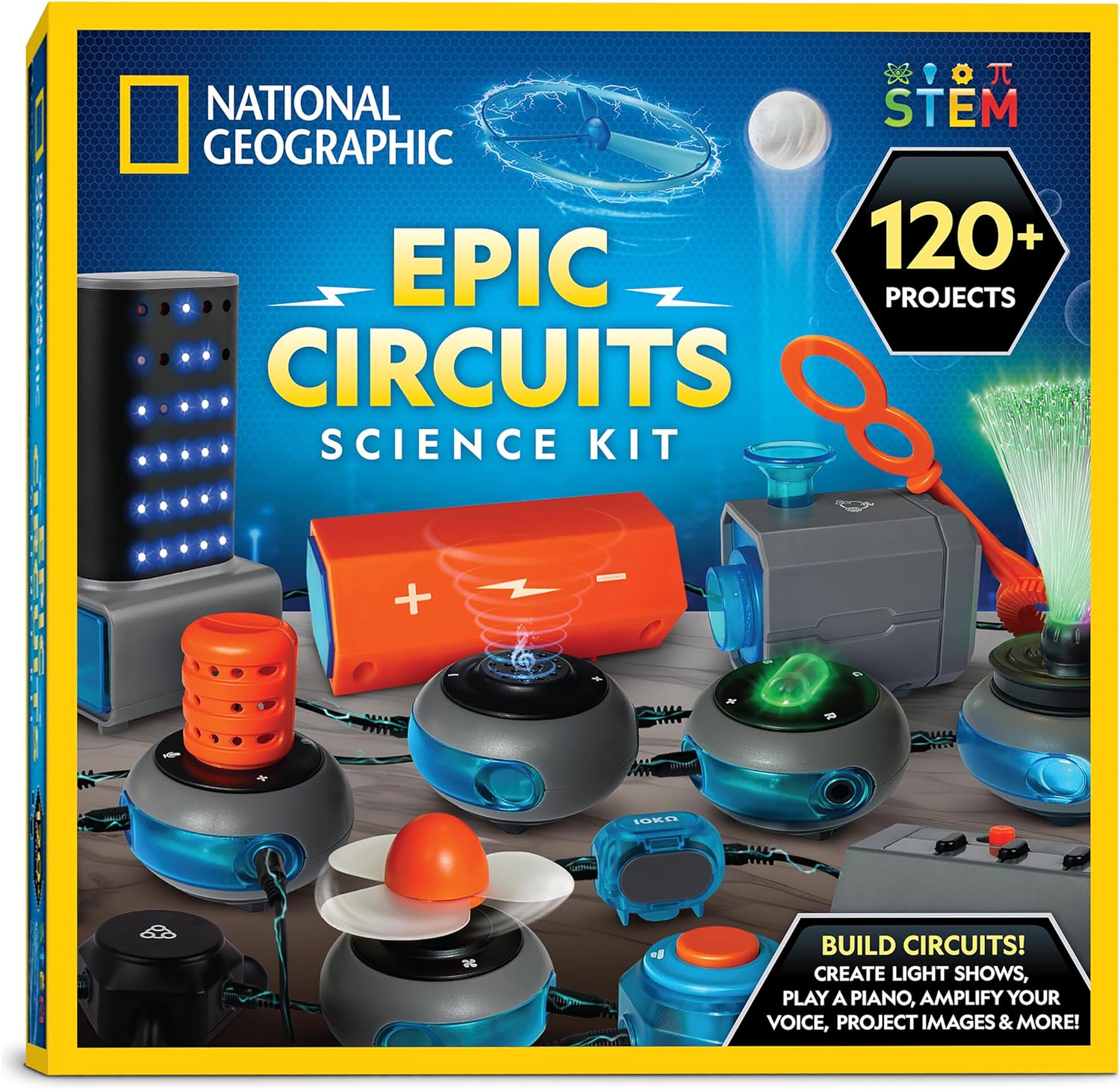 National Geographic Circuit Maker Kit - Electronics Kit for Kids with 120 Electrical Circuit Projects, Electric Circuit STEM Toy, Electronic Projects, Electrical Circuit Kit for Kids, Electricity Kit - Image 2