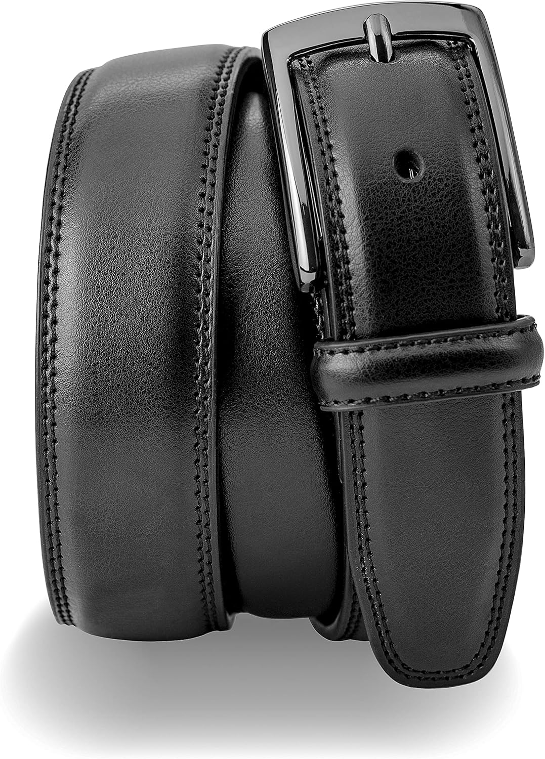 MILORDE Men's Genuine Leather Dress Belt, Handmade, 100% Cow Leather, Fashion & Classic Designs for Work Business and Casual - Image 4