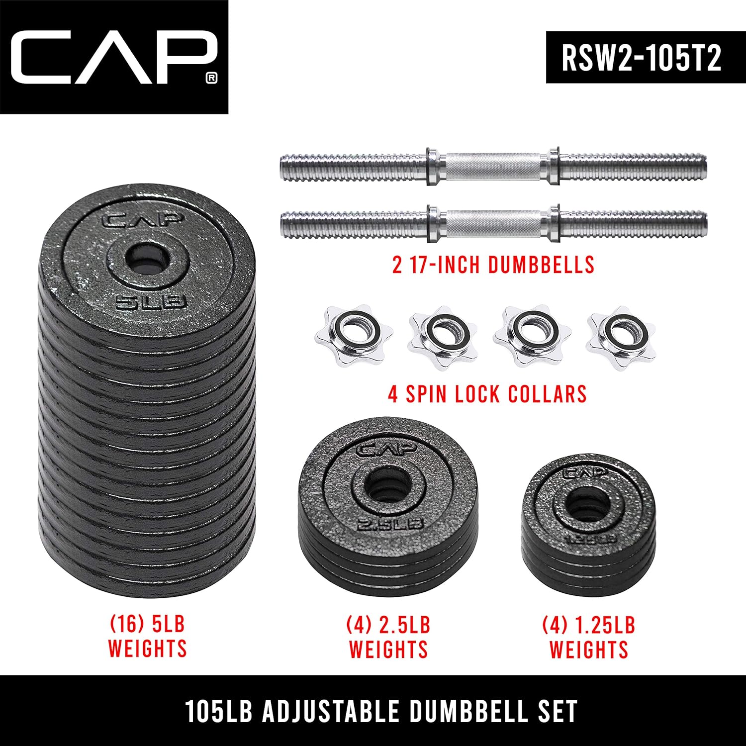 CAP Barbell Adjustable Dumbbell Weight Set | Multiple Options - Image 6