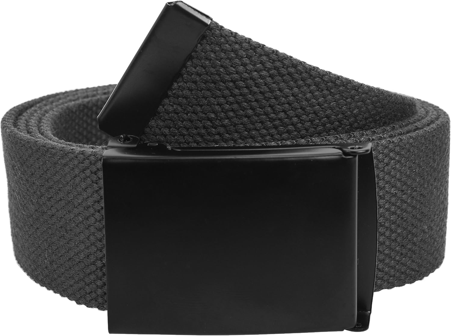 Gelante Fully Adjustable Canvas Web Belt with Black Flip Top Buckle 50'' Long - Image 3