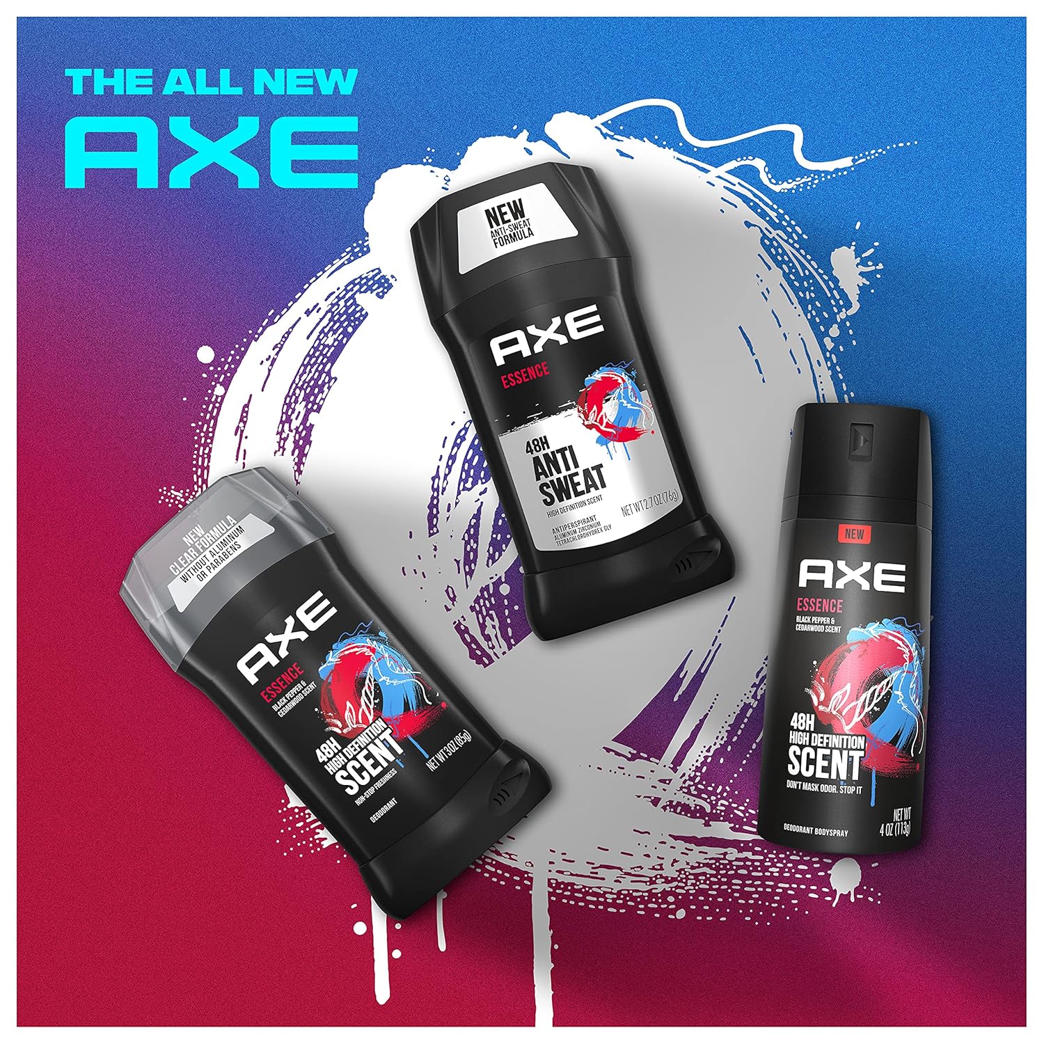 AXE Antiperspirant Deodorant For Men 48H Sweat And Odor Protection For Long Lasting Freshness, Essence Black Pepper And Cedarwood Men's Deodorant 2.7oz - Image 11