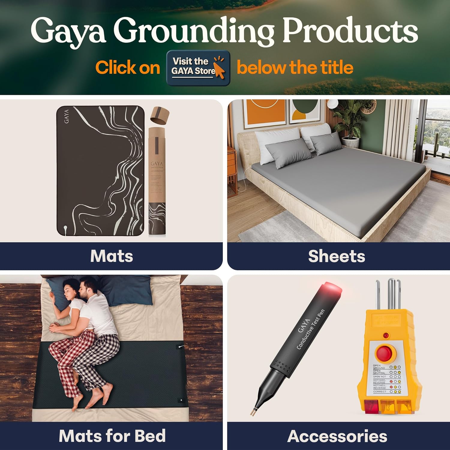 GAYA Grounding Mat for Feet, Sleep Improvement, Back Pain Relief, Muscle Relaxation & Stress, Earthing Pads for Bed, Ground for Desk, Earth Mats, Bedding Pad (24''X16'') - Image 7