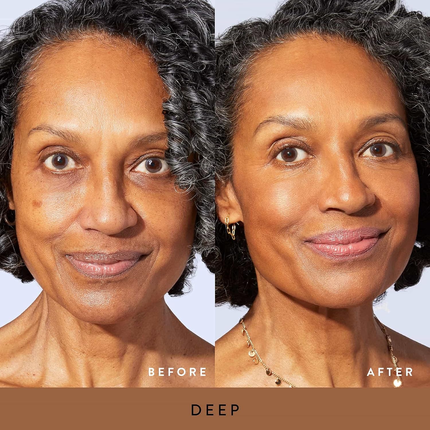 LAURA GELLER NEW YORK Baked Balance-n-Brighten Powder Foundation, Deep + Retractable Angled Kabuki Brush + Kajal Longwear Length and Volume Black Mascara - Image 3