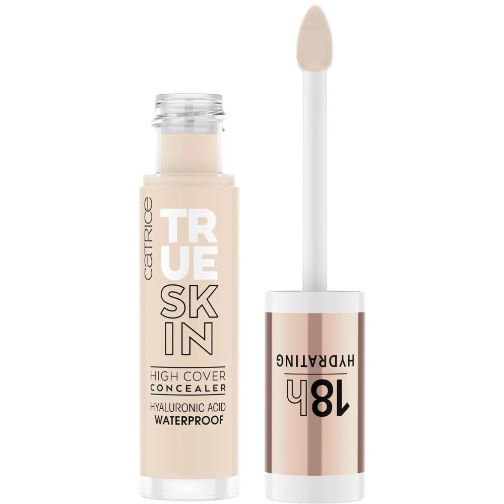 Catrice | True Skin High Cover Concealer (002 | Neutral Ivory) | Waterproof & Lightweight for Soft Matte Look | With Hyaluronic Acid & Lasts Up to 18 Hours | Vegan, Cruelty Free - Image 3