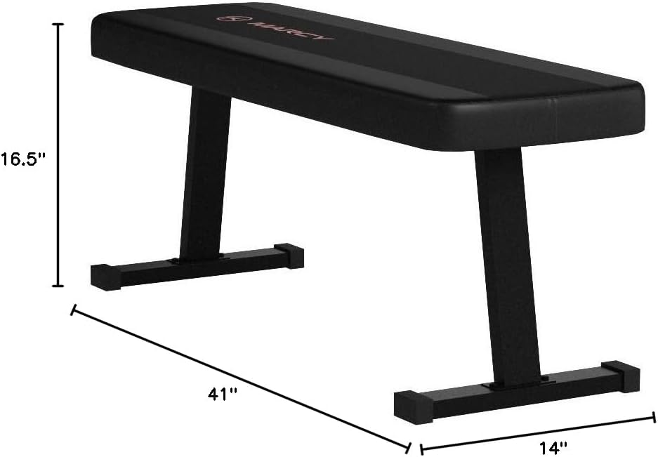 Marcy Flat Utility Weight Bench for Home Gym Weight Training and Ab Exercises - Image 7