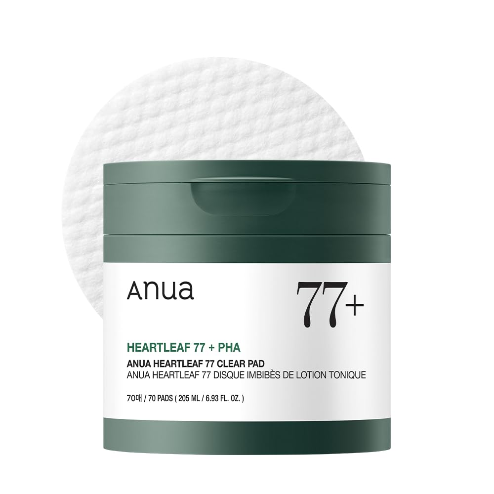 ANUA Heartleaf 77 Toner Pad, Mild Exfoliating Facial Pads for Glass Skin, Hydrating Pore Care for Sensitive Skin, Heartleaf Extract, PHA, Centella, Non comedogenic, Korean Skin Care (70 Pads) - Image 2