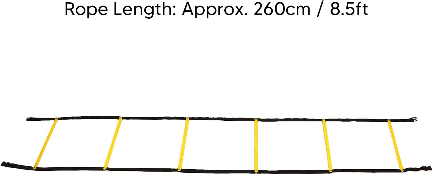 Restokki Speed Agility Training Ladder 2.6m Fixed Agility Ladder Speed Training Equipment for Football Basketball - Image 7
