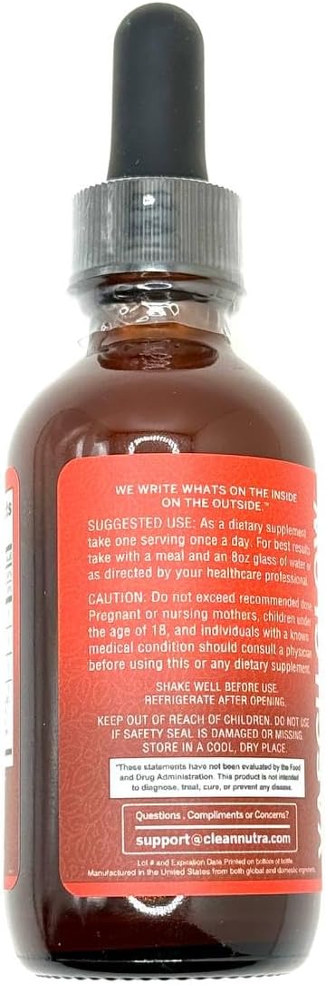 Clean Nutra Cayenne Pepper Drops Supplement Liquid + Hawthorn Berry, Vitamin D3 K2 Beet Root Powder, Ceylon Cinnamon, Turmeric Curcumin, Organic Panax Ginseng, Berberine Extract Organic (2) - Image 9