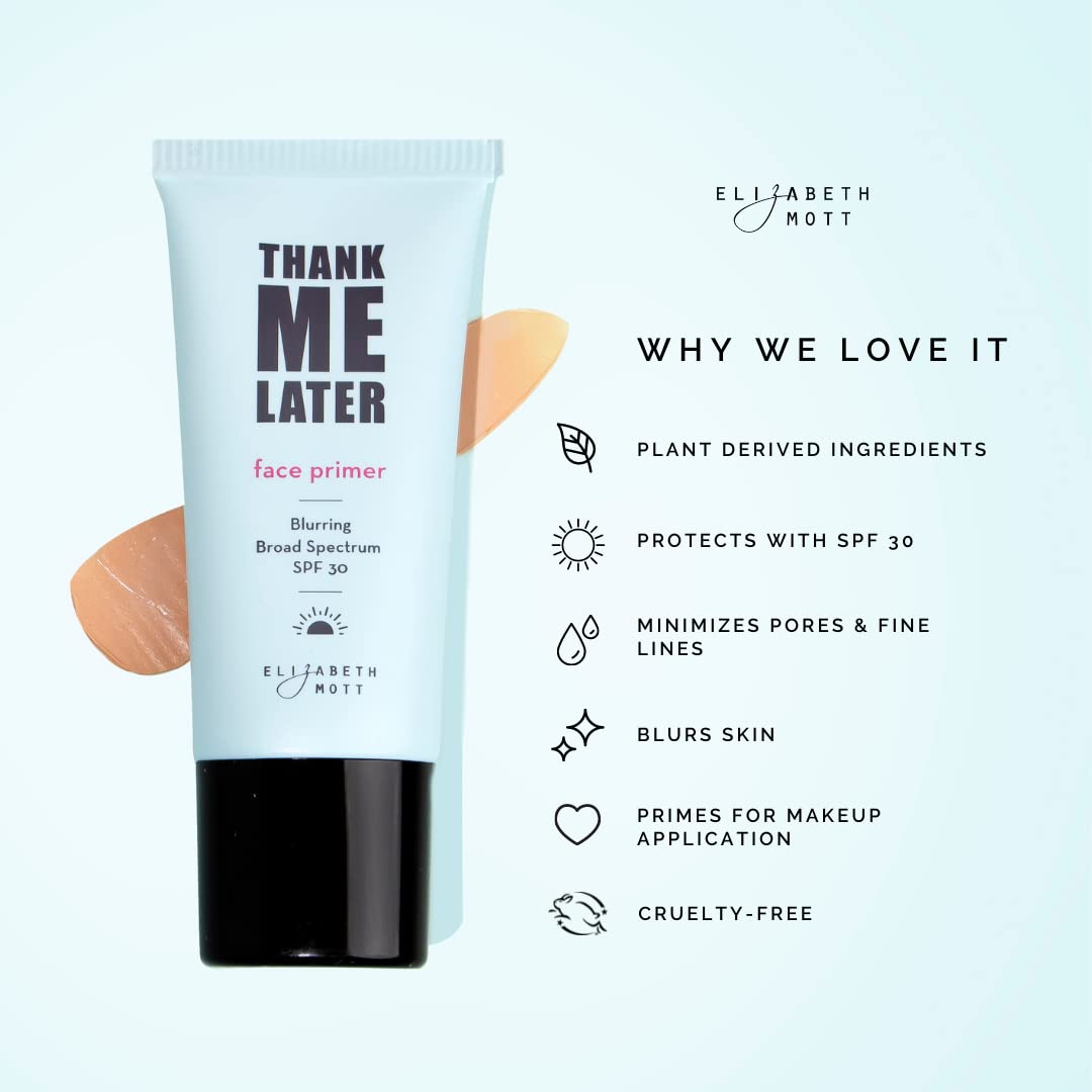 Elizabeth Mott | Thank Me Later Mattifying Face Primer and Blurring Face Primer with SPF30 Set | Cruelty-Free and Paraben-Free - Image 5