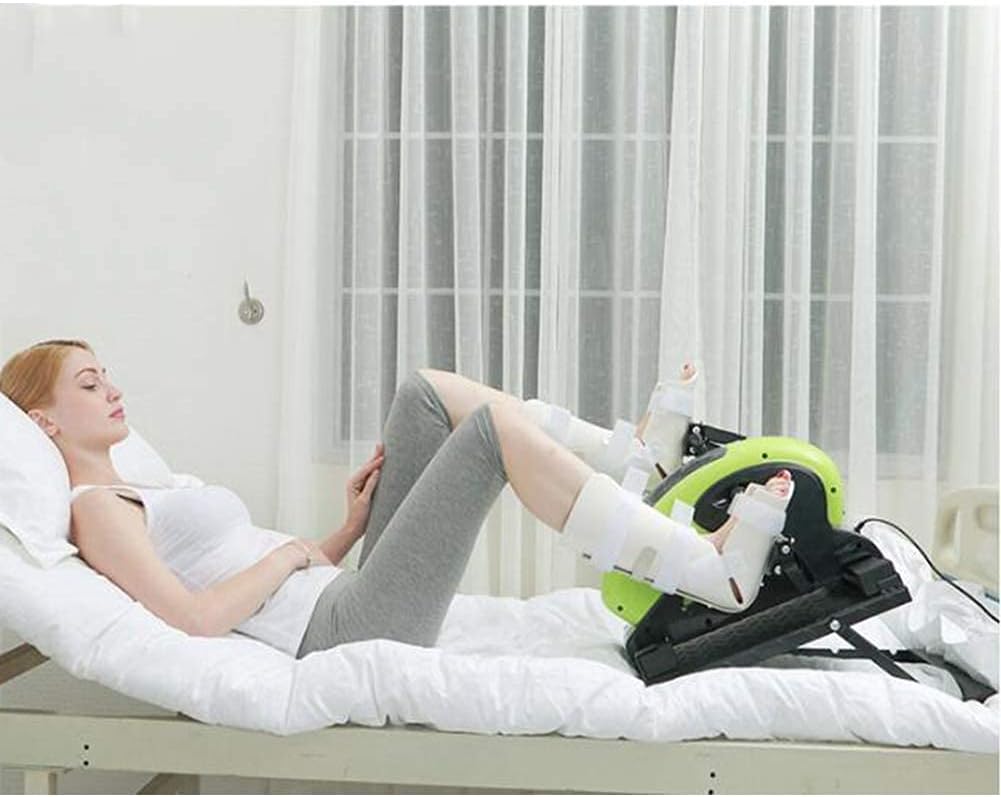 Bedridden Rehabilitation Pedal Exerciser Portable Mini Exercise Bike Hand Foot Pedal Trainer Elderly Bicycle Exerciser Suitable for Home Bed Wheelchair Fitness (C) (D) (C) - Image 4