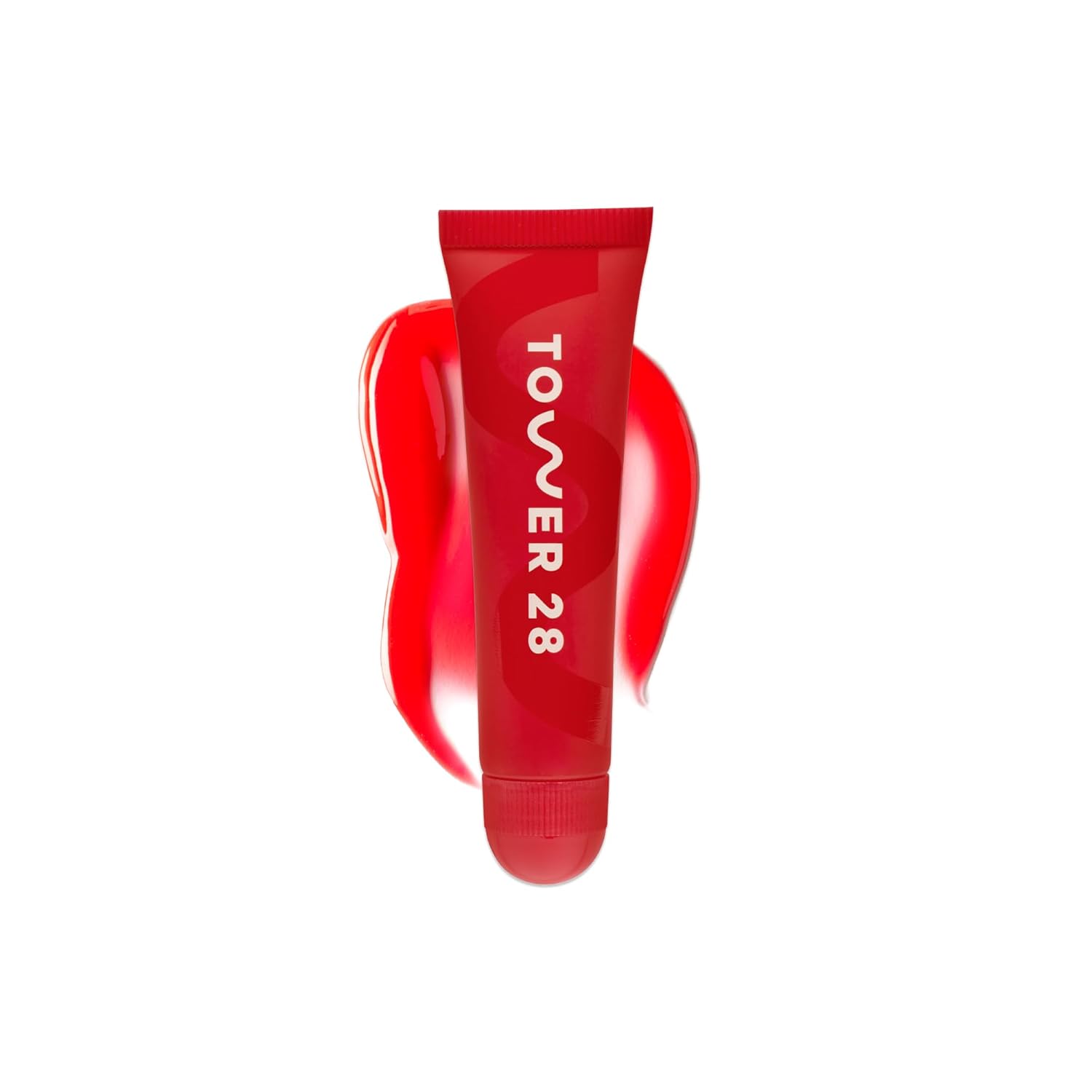 Tower 28 LipSoftie Hydrating Tinted Lip Treatment Balm, Moisturizing Lip Mask for Chapped Lips - Blood Orange Vanilla Flavor, Sheer Red Orange Gloss - Image 2