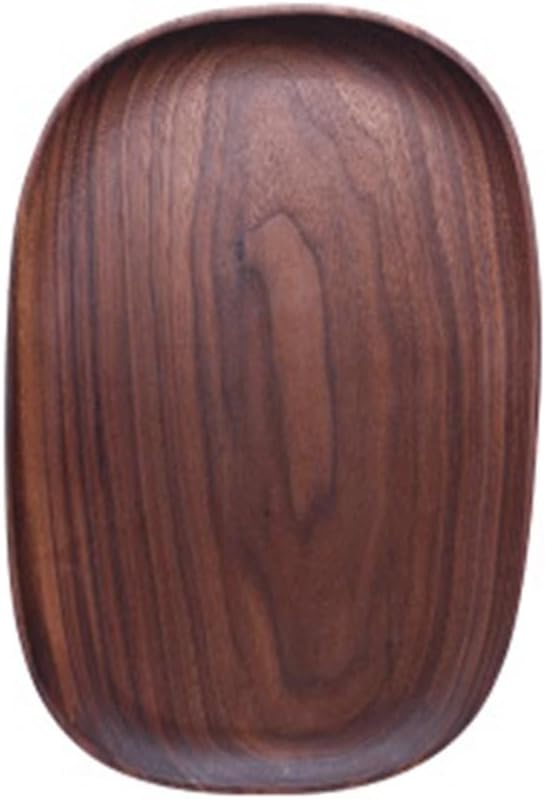 Dinner plate, Household Solid Wood Tableware Rectangular Dinner Plate Snack Plate Fruit Plate Dry Fruit Plate Handmade Sushi Tea Plate Dessert Dinner Plate for Kitchen Restaurant Hotel Banquet ,Dinner - Image 2