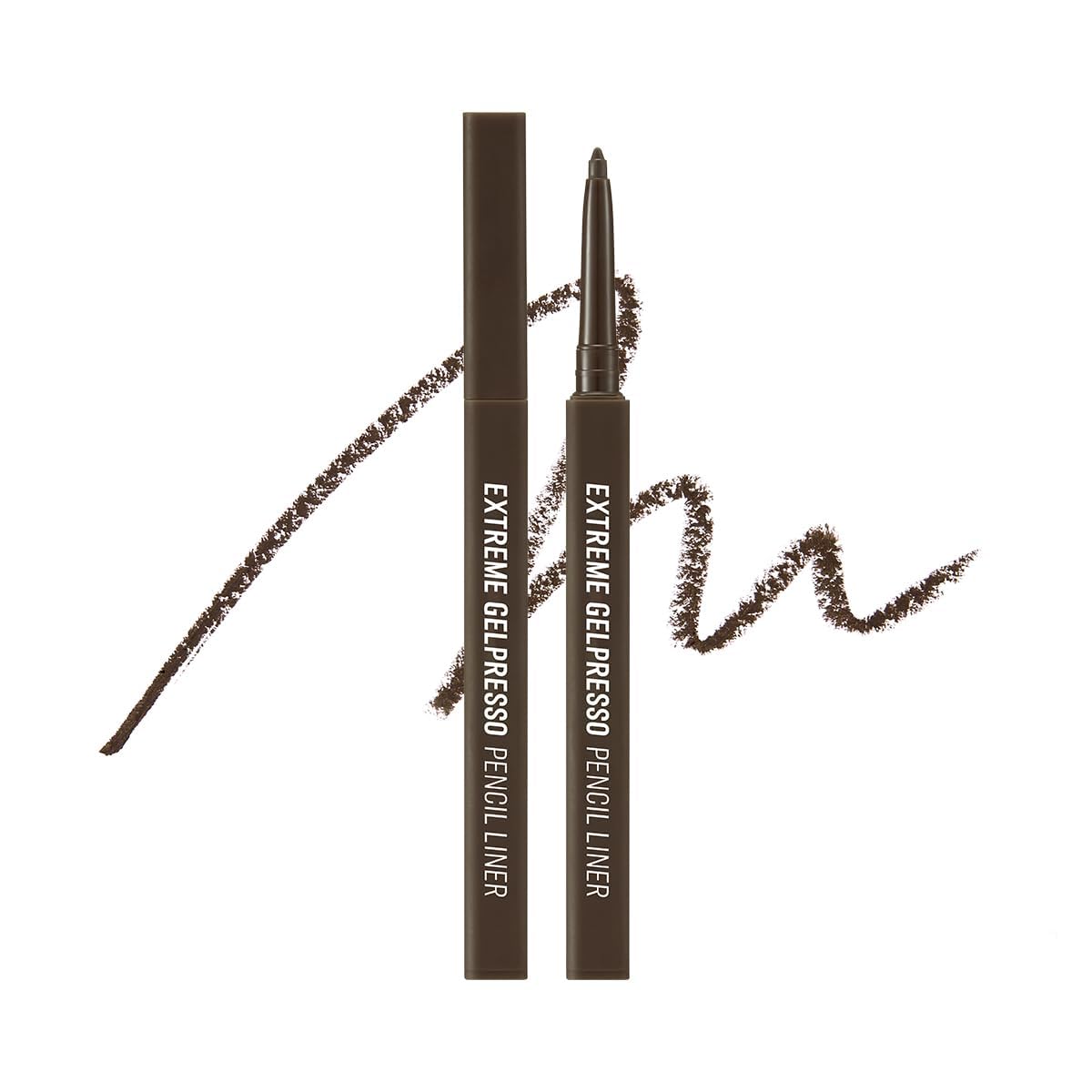 CLIO Extreme Gelpresso Pencil Eyeliner | Smudge-Proof, Waterproof, Long-Lasting, Long-Wear, 6 Cool and Warm Tone Shades, Ultra-Smooth, Creamy Formula (001 Black Brown (NEW)) - Image 2