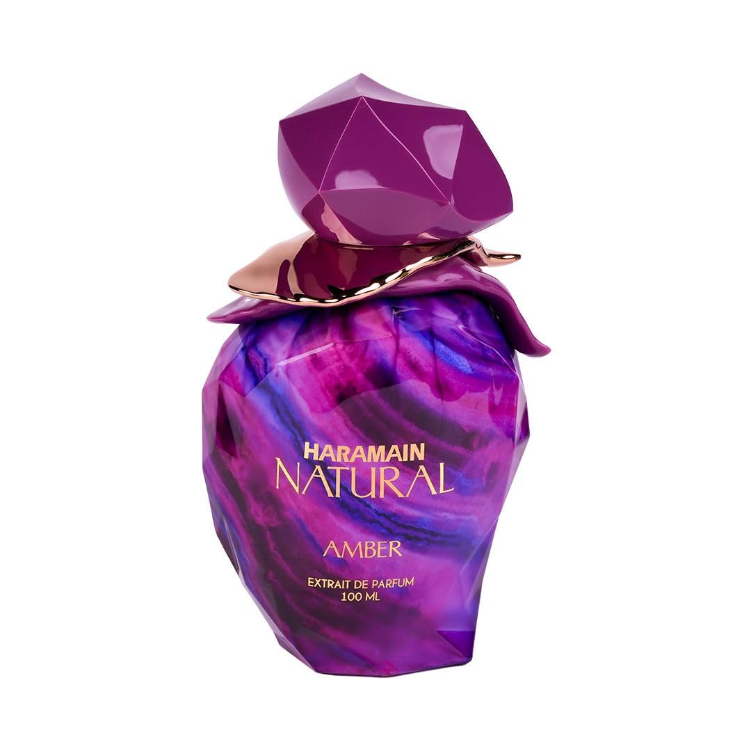 Al Haramain Natural Amber for Unisex - Arabian Perfume for Women and Men - Long Lasting Fragrance - Arabic Perfume - Extrait De Parfum - 3.4 oz EDP Spray - Image 3