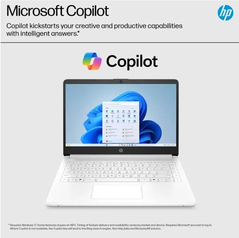 HP 14 Laptop, Intel Celeron N4500,14-inch Micro-Edge HD Display,Windows 11 Home, Thin & Portable, One Year of Microsoft 365 WiFi 6, Natural Silver,w/BTP Accessories (16GB DDR4 | 64GB eMMC) - Image 8
