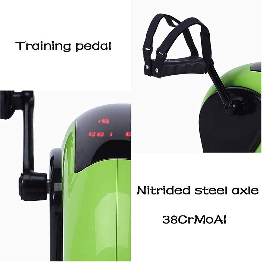 Bedridden Rehabilitation Pedal Exerciser Portable Mini Exercise Bike Hand Foot Pedal Trainer Elderly Bicycle Exerciser Suitable for Home Bed Wheelchair Fitness (C) (D) (C) - Image 6