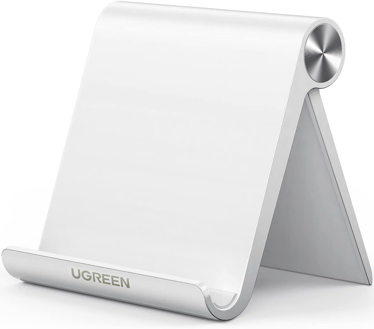 UGREEN Cell Phone Stand for Desk Phone Holder Foldable Portable Adjustable Compatible with iPhone 16 15 14 13 Pro Max, iPhone 12 11 Plus SE XS XR 8 7, Office Desk Travel Accessories, White - Image 2