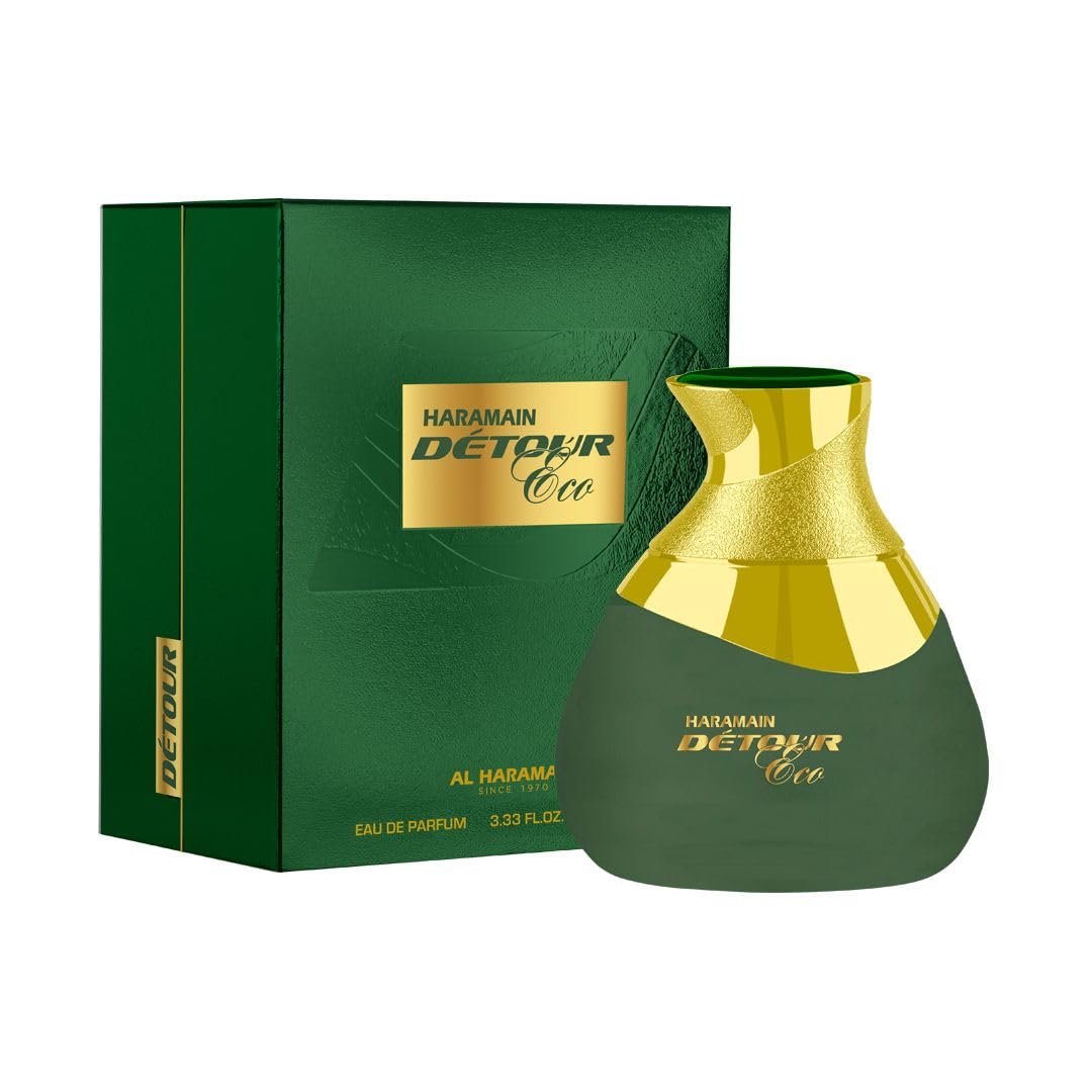 Al Haramain Detour Eco for Unisex - Arabian Perfume for Women and Men - Long Lasting Arabic Cologne - Woody Spicy Fragrance - Eau de Parfum - 3.33 oz - Image 2