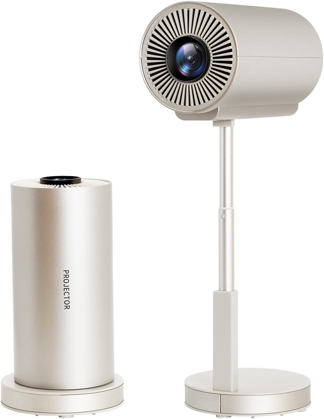 Mini Projector with WiFi and Bluetooth, Native 1080P Smart Movie Projector, Portable Projector 4K with Electric Focus, Auto Keystone, Built-In 5W Speaker, Phone Projector for iPhone/Android/TV Stick - Image 2