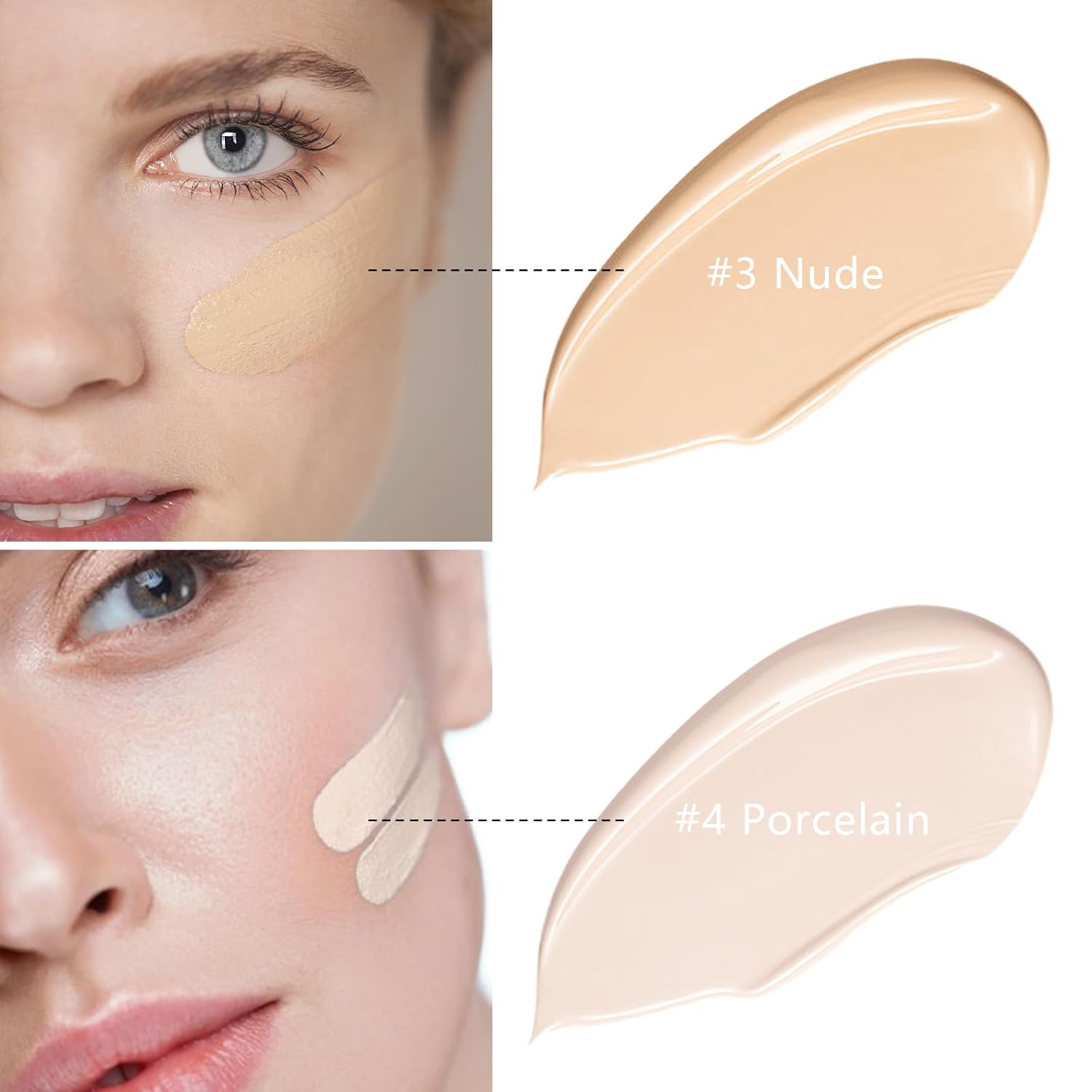 AirBrush Foundation Spray With Primer and Brush, Silky Mist Foundation Spray Makeup, Full Coverage Foundation for Smooth Radiant Finish, Formula Breathable Lightweight Hydrating(#3 Nude) - Image 8