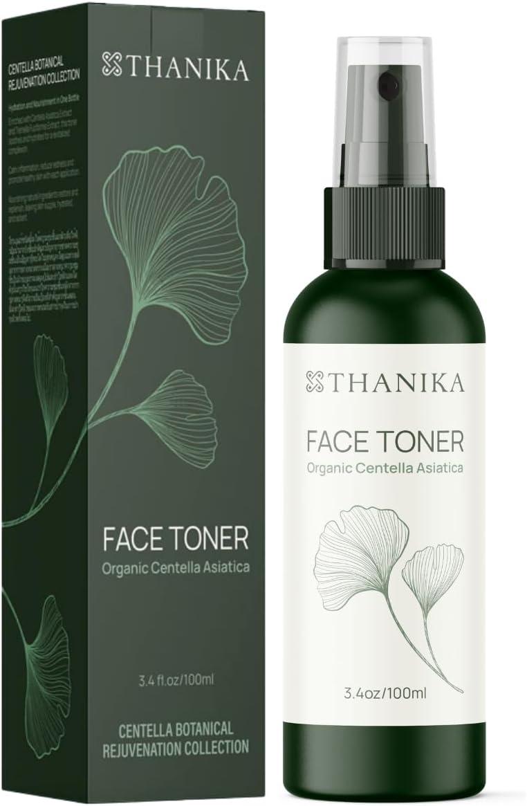 Organic Centella Asiatica Face Toner - Hydrating Toner for Face to Moisturize, Refresh, and Improve Skin Texture - Gentle Daily Facial Mist for All Skin Types - 3.4 fl oz - Image 2