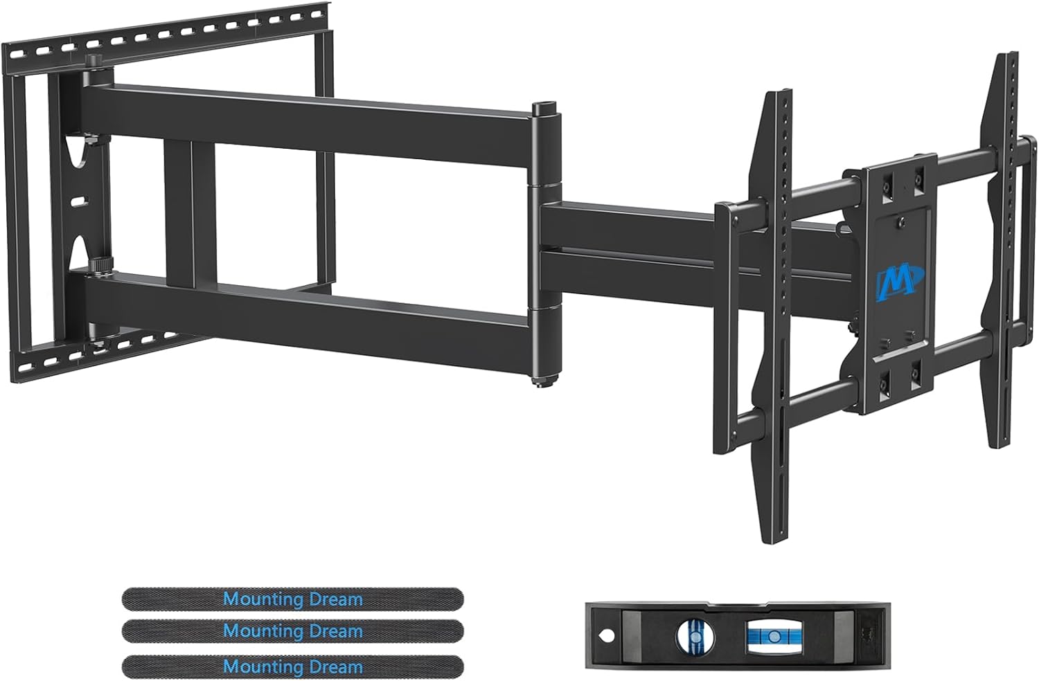 Mounting Dream Long Arm TV Wall Mount for Most 42-90 Inch TV, 40 Inch Extension TV Mount Swivel and Tilt, Full Motion Mount Fits Max VESA 800x400mm, 150 lbs. Loading, 16”,18”, 24” Studs - Image 2