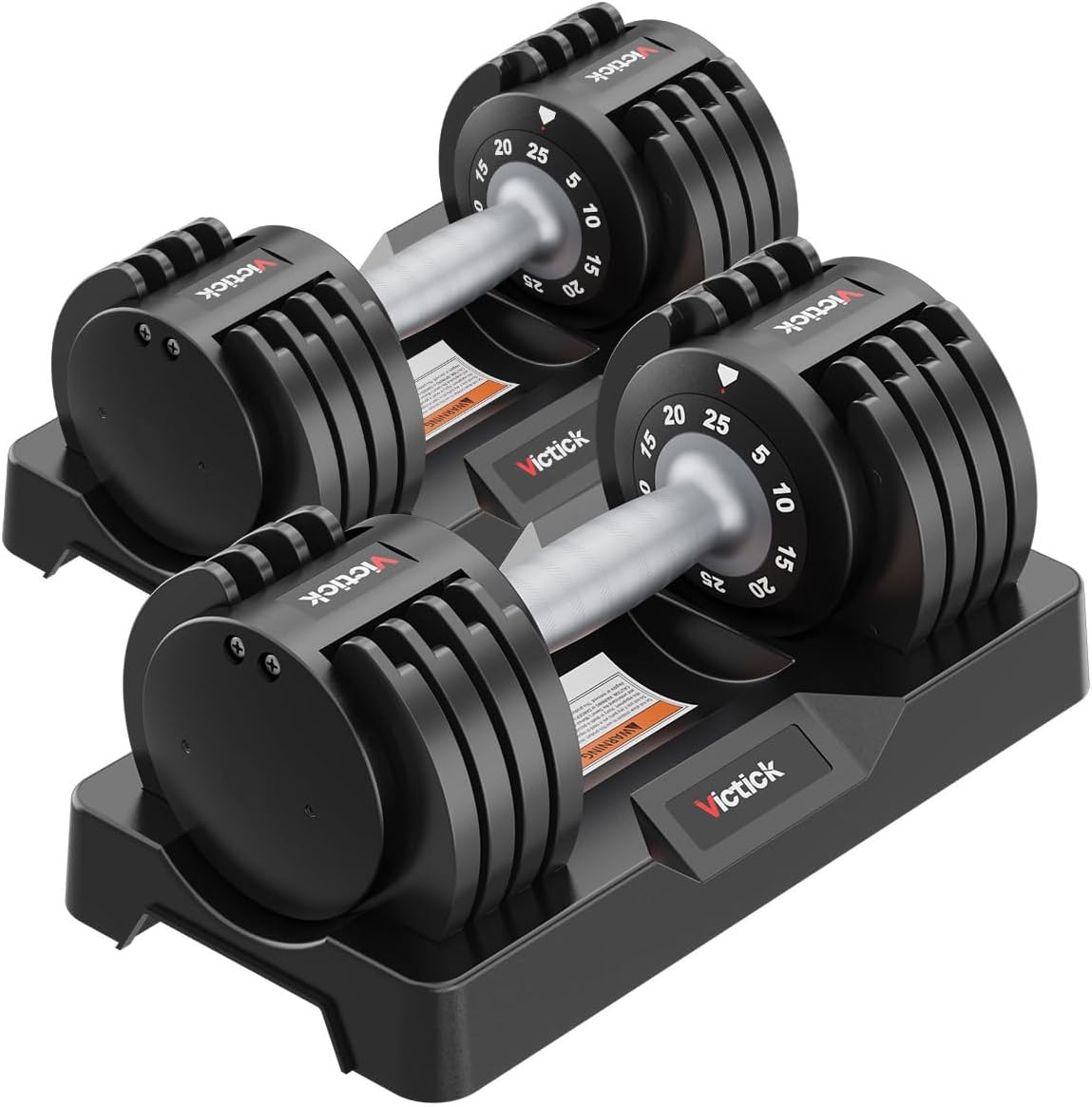 Adjustable Dumbbells 25lb Home Gym Weights with Anti-Slip Aluminium Handle for Exercise and Full Body Workout Fitness - Image 2