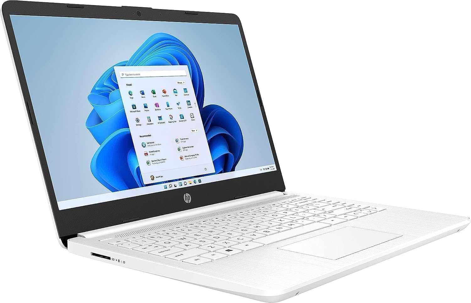 HP 14 Premium HD Portable Laptop Computer Students Business, Quad-Core Intel Celeron Processor, 16GB RAM, 320GB Storage(64GB eMMC+256GB Ghost Manta SD Card), 1 Year Office 365, HDMI, Win 11 - Image 4