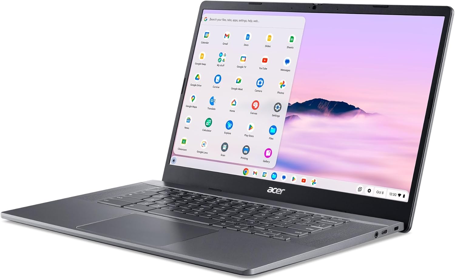 acer Chromebook Plus 515 Laptop with Google AI – 15.6" Full HD 1920 x 1080 IPS Touch Display | Intel Core i3-1305U | 8GB LPDDR5X | 256GB SSD | Wi-Fi 6E | FHD Camera | Chrome OS | CB515-2HT-33M4 - Image 15