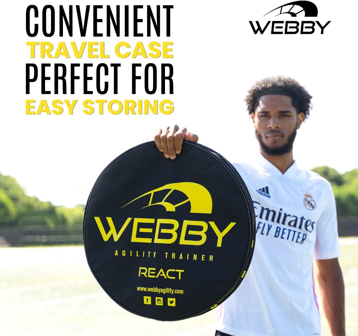 Webby Agility Trainer – Circle Speed and Agility Ladder for High Intensity Reactive Footwork Drills and Skills – A Circular Piece of Reaction Training Equipment That Changes The Way You Move - Image 7