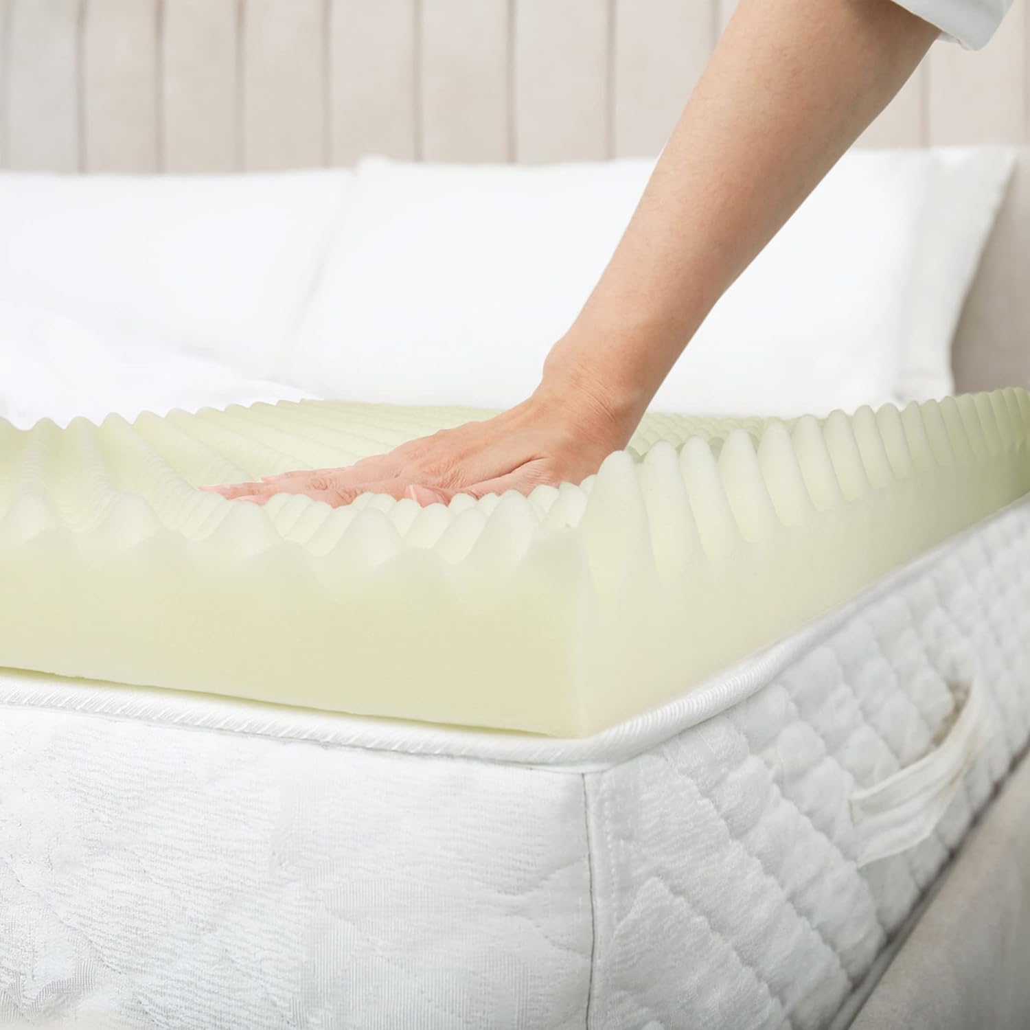 Vaunn Medical Egg Crate Mattress Topper, Fragrance-Free, Dye-Free, Convoluted Foam for Pain Relief on Pressure Sores, Ventilated Therapeutic Support and Recovery, Hospital Bed Twin (79" x 35") - Image 6