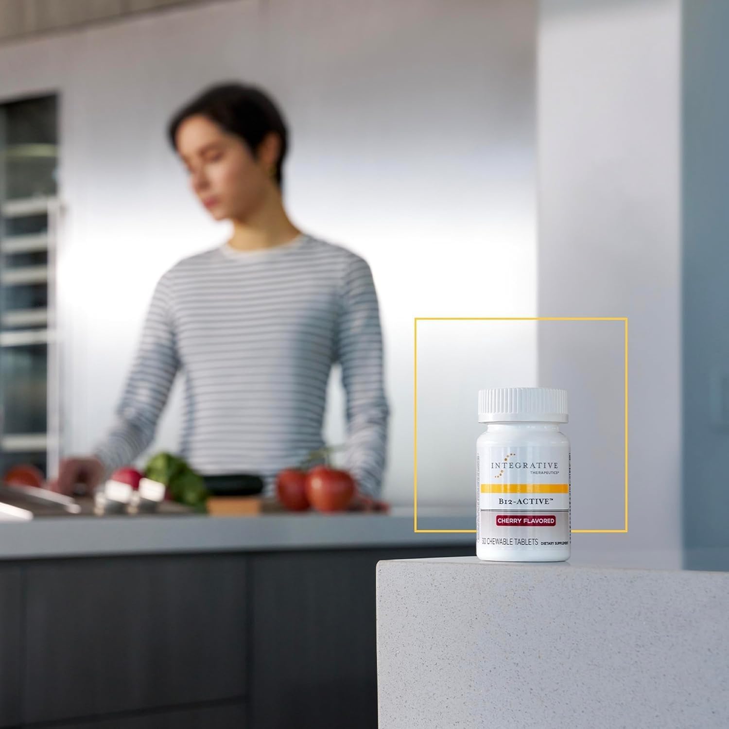 Integrative Therapeutics B12-Active - Active Form Methylcobalamin - Nerve Function Support Supplement for Men & Women* - Chewable Formula - 30 Tablets, Cherry Flavored - Image 6