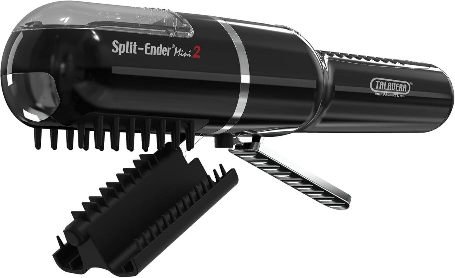 Split Ender Mini 2 - Cordless Split End Hair Trimmer, Solution for Dry and Damaged Hair, Rechargeable Trimmer for Broken and Brittle Split Ends, Hair Styling Tool- Black - Image 2