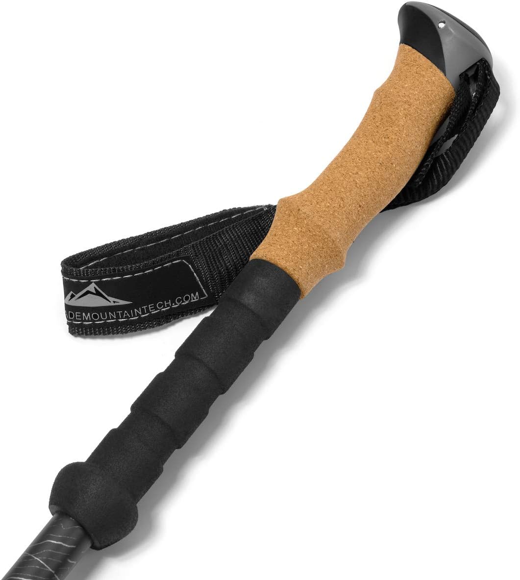 Cascade Mountain Tech Trekking Poles - Carbon Fiber Walking or Hiking Sticks with Quick Adjustable Locks - Image 7
