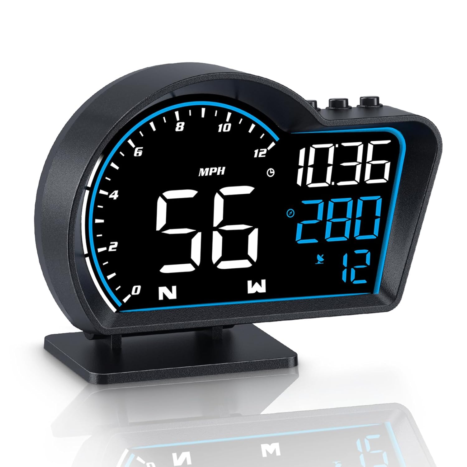SinoTrack HUD Digital GPS Speedometer for Car Universal Heads Up Display Oversize Screen Large LCD MPH Speedometer Speed Fatigued Diving Alert Over-Speed Alarm Compass for All Vehicle - Image 2