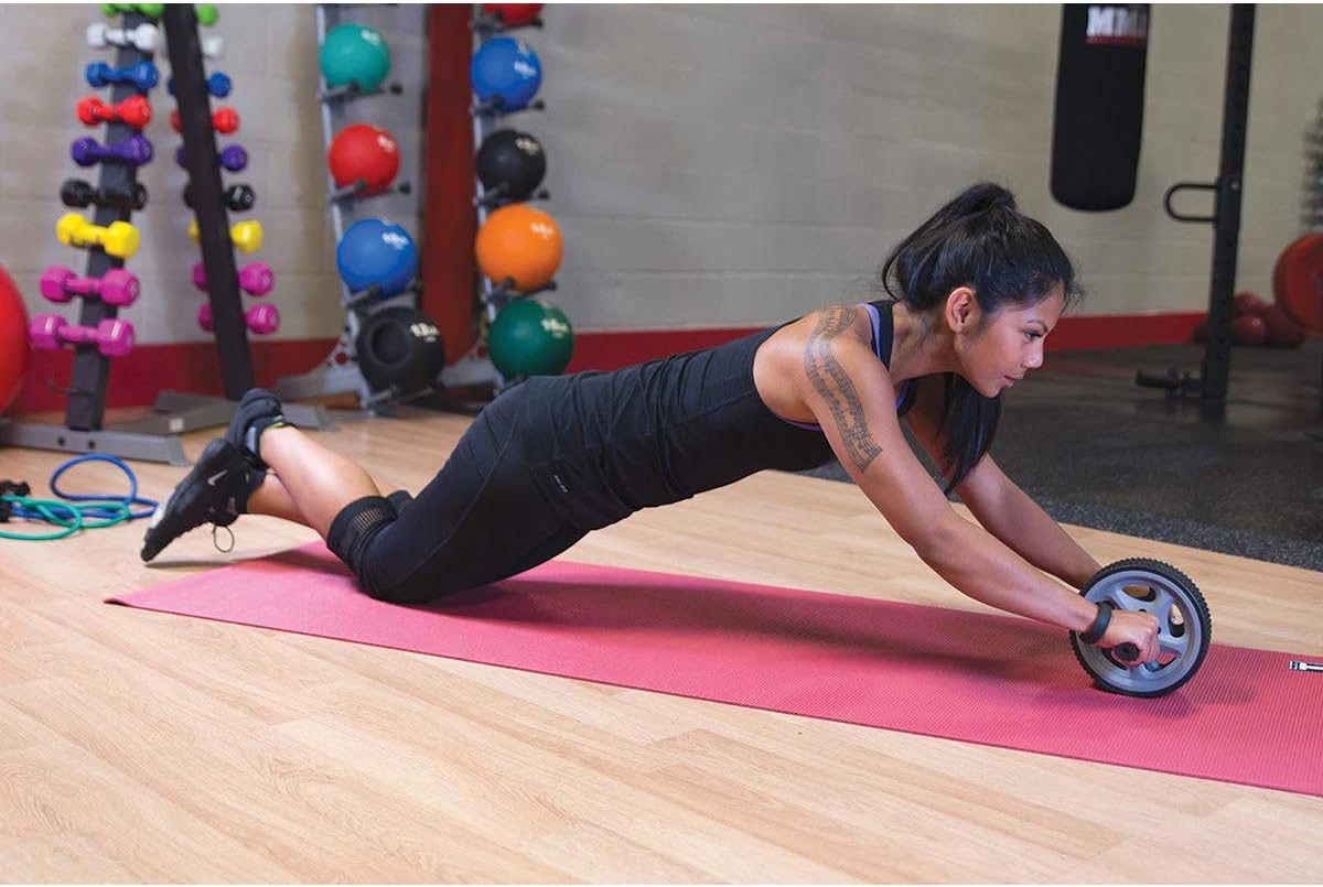 Body-Solid Tools Ab Roller Wheel - Core Strengthening Abdominal Workout Exercise Tool, Ideal for Oblique Plank Exercises - Image 3