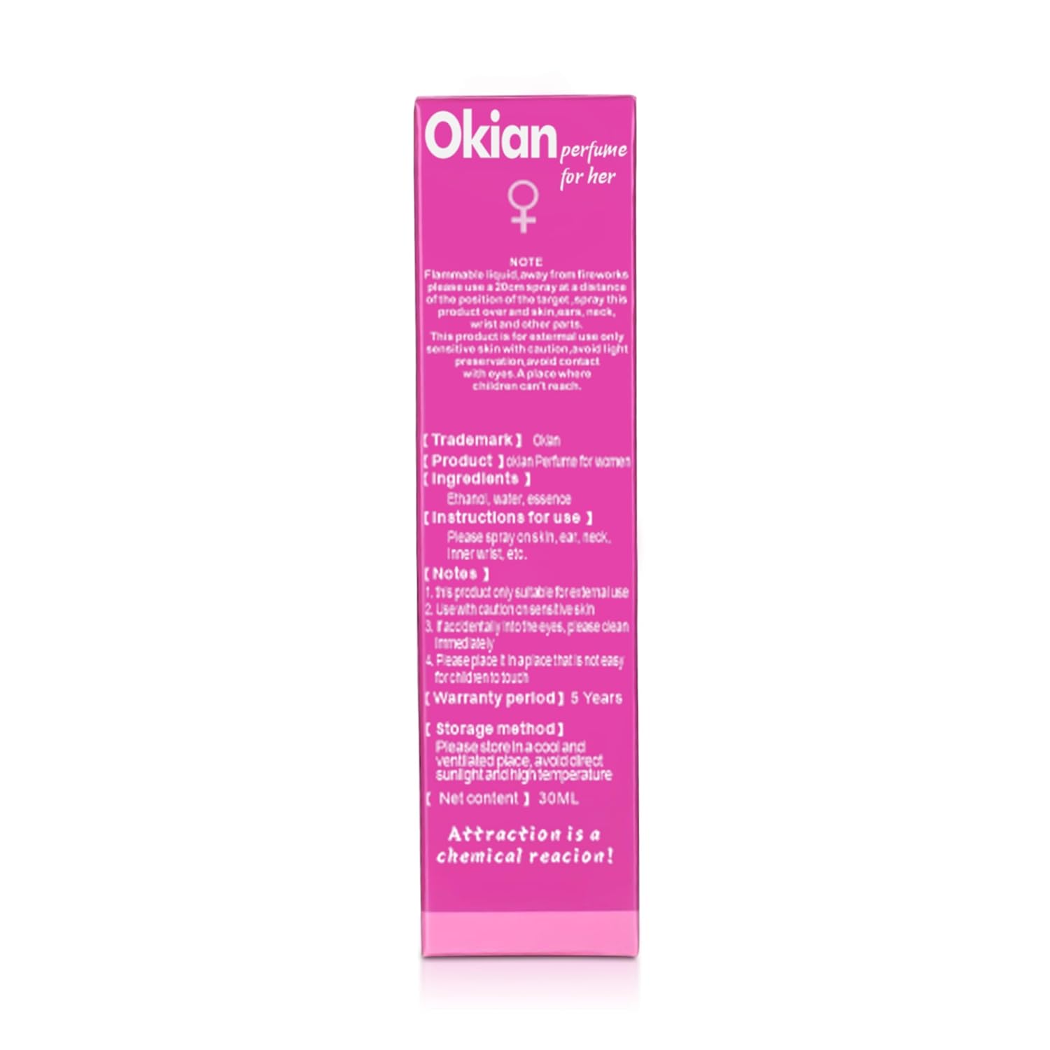 Okian Pheromones Perfume For Women To Attract Men Spray, 30ml Highly Addictive Sweet Fragrance - Image 6