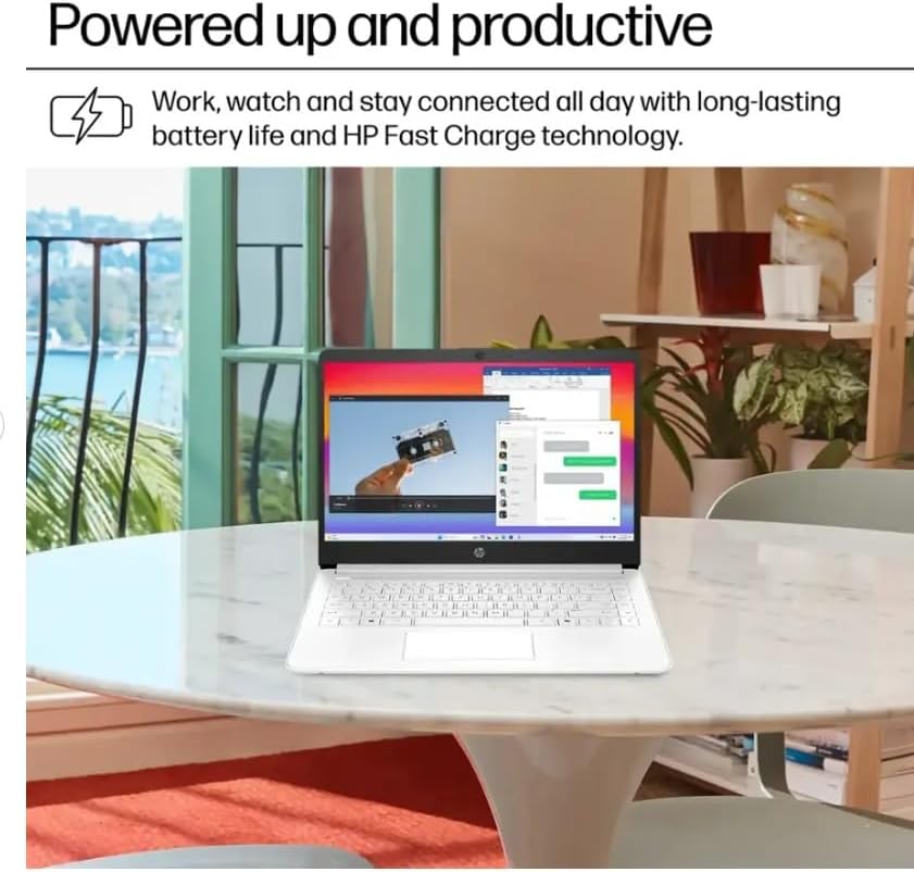 HP 14 Laptop, Intel Celeron N4500,14-inch Micro-Edge HD Display,Windows 11 Home, Thin & Portable, One Year of Microsoft 365 WiFi 6, Natural Silver,w/BTP Accessories (16GB DDR4 | 64GB eMMC) - Image 7