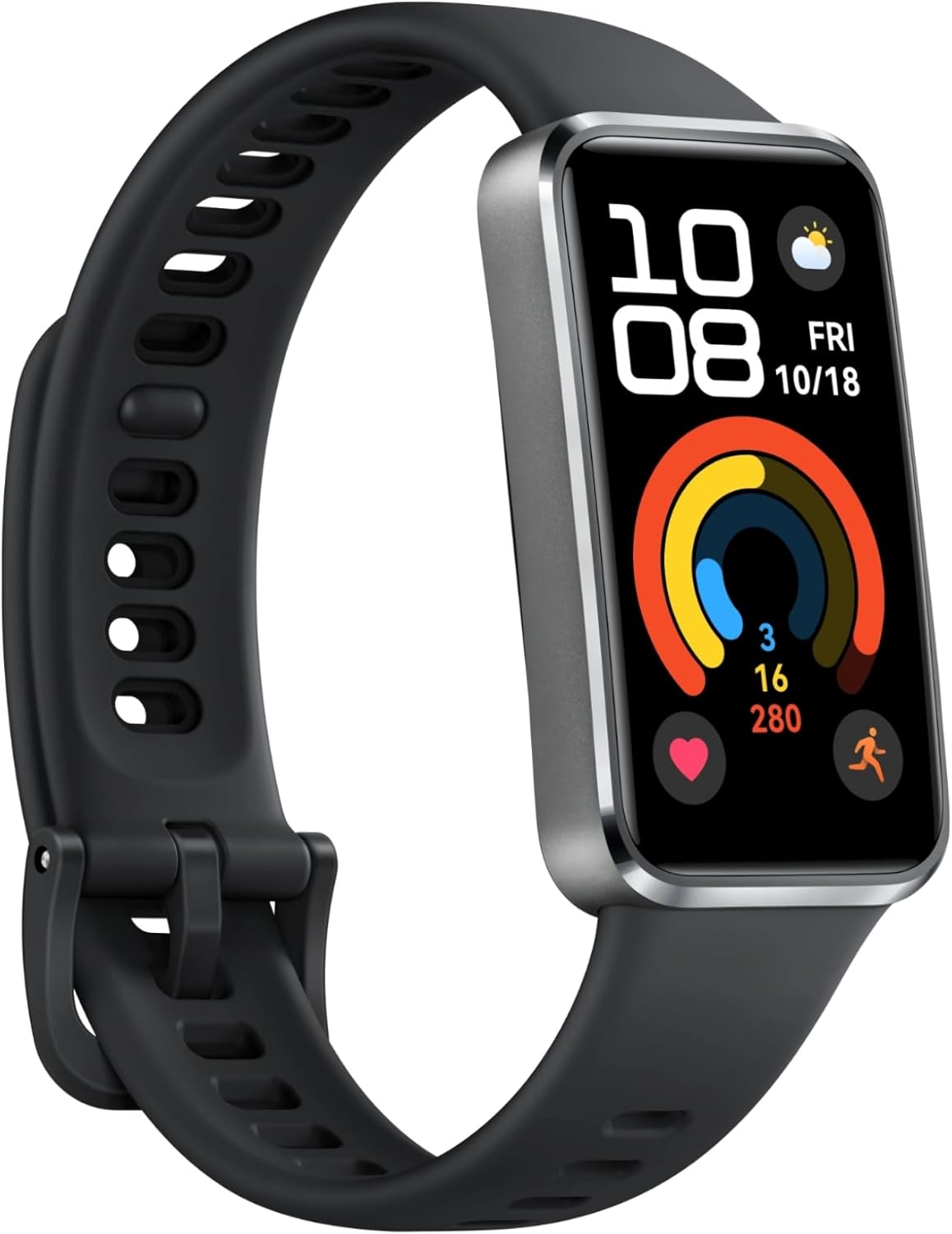 HUAWEI Band 10 Smartwatch Aluminum Alloy Case up to 14 Days Battery Life iOS Android Average Sleep HRV and Sleep Insights with an AI-Powered Fitness Monitoring Tracker Sleep Breathing (Matte Black) - Image 2