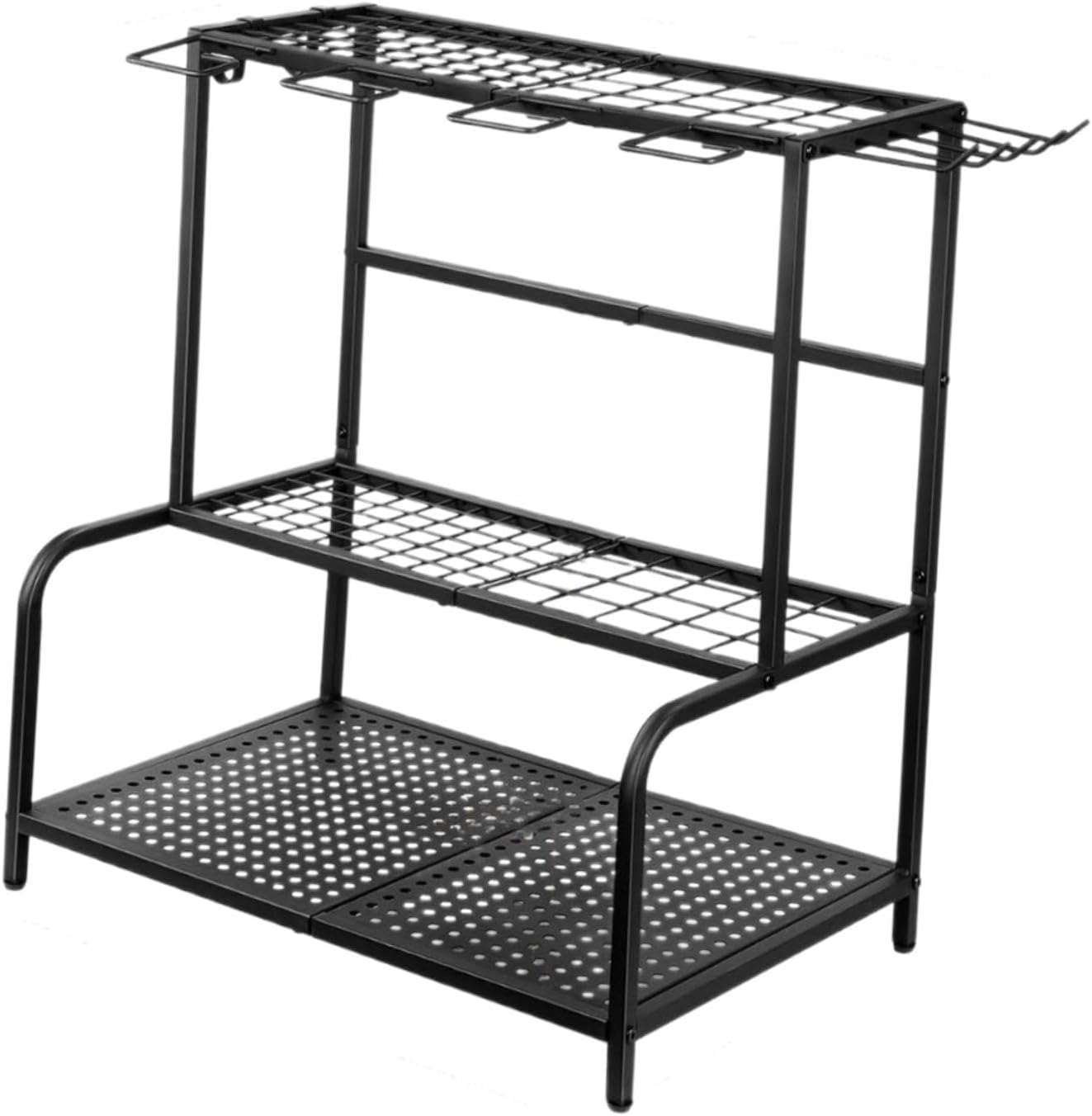 Garden Tool Organizer with Wheels Rack Space Saving Yard Tools Storage Stand for Garage for Shed Backyard Patio Yard Cleaning - Image 8